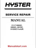 Hyster C117 H800C, H900C, H970C, H1050C Forklift Pdf Repair Service Manual