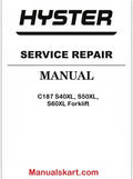 Hyster C187 S40XL, S50XL, S60XL Forklift Repair Service Manual PDF
