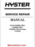 Hyster C214 H16XM-12EC, H18XM-12EC, H22XM-12EC Europe Forklift Pdf Repair Service Manual