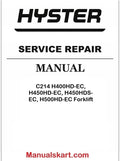 Hyster C214 H400HD-EC, H450HD-EC, H450HDS-EC, H500HD-EC Forklift Pdf Repair Service Manual