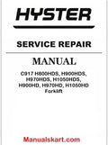 Hyster C917 H800HDS, H900HDS, H970HDS, H1050HDS, H900HD, H970HD, H1050HD Forklift Pdf Repair Service Manual
