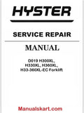 Hyster D019 H300XL, H330XL, H360XL, H33-360XL-EC Forklift Pdf Repair Service Manual