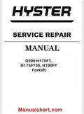 Hyster D299 H170FT, H175FT36, H190FT Forklift Pdf Repair Service Manual