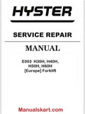 Hyster E003  H30H, H40H, H50H, H60H [Europe] Forklift Pdf Repair Service Manual