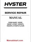 Hyster E008 H440F, H550F, H620F, H700F, H550FS, H620FS, H700FS Forklift Pdf Repair Service Manual