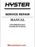 Hyster E20-30BS [Europe] Forklifts B114 Series Pdf Repair Service Manual