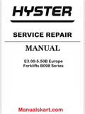 Hyster E3.00-5.50B Europe Forklifts B098 Series Pdf Repair Service Manual