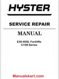 Hyster E40-60XL Forklifts C108 Series Pdf Repair Service Manual