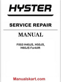 Hyster F003 H40JS, H50JS, H60JS Forklift Pdf Repair Service Manual