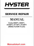 Hyster Fortis H80FT, H90FT, H100FT, H110FT, H120FT (N005) Forklift Trucks Pdf Repair Service Manual