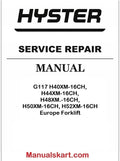 Hyster G117 H40XM-16CH, H44XM-16CH, H48XM.-16CH, H50XM-16CH, H52XM-16CH Europe Forklift Pdf Repair Service Manual
