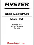 Hyster H006 H6.0FT. H7.0FT Europe Forklift Pdf Repair Service Manual