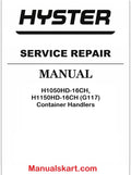 Hyster H1050HD-16CH, H1150HD-16CH (G117) Container Handlers Pdf Repair Service Manual