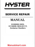 Hyster H1050HD-16CH, H1150HD-16CH (H117) Container Handlers Pdf Repair Service Manual