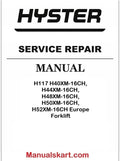 Hyster H117 H40XM-16CH, H44XM-16CH, H48XM-16CH, H50XM-16CH, H52XM-16CH Europe Forklift Pdf Repair Service Manual