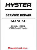 Hyster H135XL, H155XL (F006) Forklift Trucks Pdf Repair Service Manual