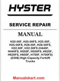 Hyster H20.00F, H20.00FS, H25.00F, H25.00FS, H28.00F, H28.00FS, H32.00F, H32.00FS (H440F, H440FS, H550F, H550FS, H620F, H620FS, H650F, H700F, H700FS) (E008) High-Capacity Forklift Trucks Pdf Repair Service Manual