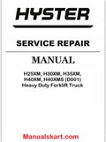 Hyster H25XM, H30XM, H35XM, H40XM, H40XMS (D001) Heavy Duty Forklift Truck Pdf Repair Service Manual