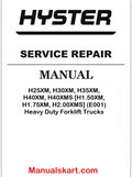Hyster H25XM, H30XM, H35XM, H40XM, H40XMS [H1.50XM, H1.75XM, H2.00XMS] (E001) Heavy Duty Forklift Trucks Pdf Repair Service Manual