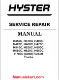 Hyster H360C, H370C, H400C, H420C, H460C, H470C, H510C, H520C, H550C, H580C, H620C, H650C, H700C (C008) Forklift Trucks Pdf Repair Service Manual