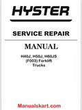 Hyster H40J, H50J, H60JS (F003) Forklift Trucks Pdf Repair Service Manual