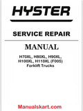 Hyster H70XL, H80XL, H90XL, H100XL, H110XL (F005) Forklift Trucks Pdf Repair Service Manual
