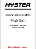 Hyster J006 H6.0FT, H7.0FT Forklift Europe Pdf Repair Service Manual