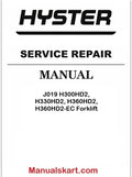 Hyster J019 H300HD2, H330HD2, H360HD2, H360HD2-EC Forklift Pdf Repair Service Manual