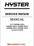 Hyster J117 H40XM-16CH, H44XM-16CH, H48XM-16CH, H50XM-16CH, H52XM-16CH Europe Forklift Pdf Repair Service Manual