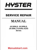 Hyster J8.0XNL6, J8.0XNL9, J9.0XNL [A250 Series] Heavy-Duty Electric Forklift Service Manual
