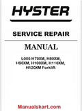 Hyster L005 H70XM, H80XM, H90XM, H100XM, H110XM, H120XM Forklift Pdf Repair Service Manual