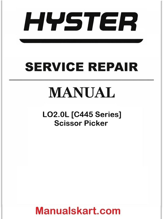 Hyster LO2.0L [C445 Series] Scissor Picker Pdf Repair Service Manual