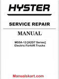Hyster M55A-13 [A2D7 Series] Electric Forklift Trucks Pdf Repair Service Manual