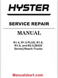 Hyster R1.4, R1.5 PLUS, R1.6, R1.8, and R2.0 [B435 Series] Reach Trucks Pdf Repair Service Manual