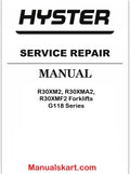 Hyster R30XM2, R30XMA2, R30XMF2 Forklifts G118 Series Pdf Repair Service Manual