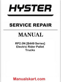 Hyster RP2.0N [B449 Series] Electric Rider Pallet Trucks Pdf Repair Service Manual