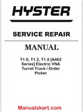 Hyster T1.0, T1.2, T1.5 [A462 Series] Electric VNA Turret Truck / Order Picker PDF Repair Service Manual