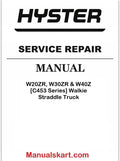 Hyster W20ZR, W30ZR & W40Z [C453 Series] Walkie Straddle Truck Pdf Repair Service Manual