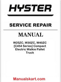 Hyster W25ZC, W30ZC, W40ZC [C454 Series] Compact Electric Walkie Pallet Truck Pdf Repair Service Manual