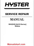 Hyster W45ZHD [A419 Series] Walkie Pdf Repair Service Manual