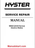Hyster W80Z [A234 Series] Electric Walkie Pdf Repair Service Manual