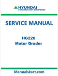 Hyundai HG220 Motor Grader Pdf Repair Service Manual