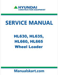 Hyundai HL630, HL635, HL660, HL665 Wheel Loader Pdf Repair Service Manual