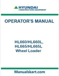 Hyundai HL660/HL660L, HL665/HL665L Wheel Loader Pdf Operator's Manual