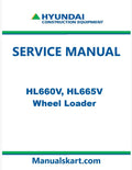 Hyundai HL660V, HL665V Wheel Loader Pdf Repair Service Manual