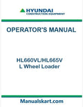 Hyundai HL660VL/HL665VL Wheel Loader Pdf Operator's Manual