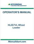 Hyundai HL667VL Wheel Loader Pdf Operator's Manual