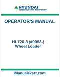 Hyundai HL720-3 (#0053-) Wheel Loader Pdf Operator's Manual