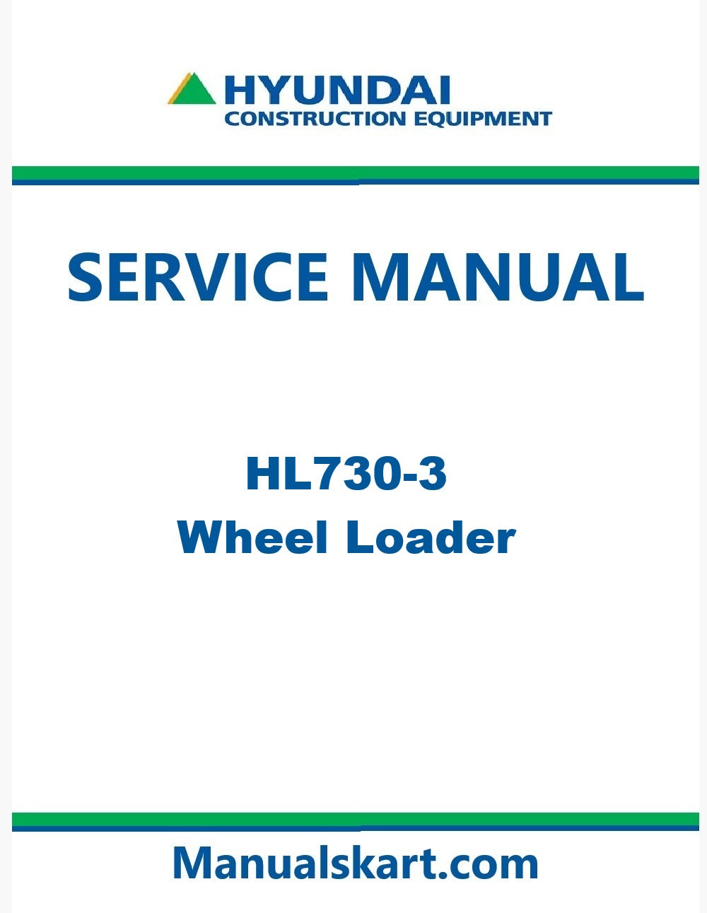 Hyundai HL730-3 Wheel Loader Pdf Repair Service Manual