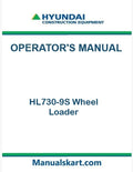 Hyundai HL730-9S Wheel Loader Pdf Operator's Manual